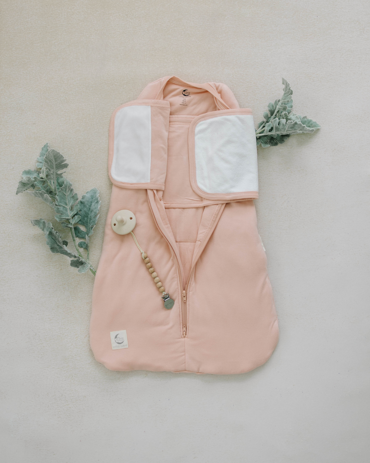 2-in-1 Bamboe Inbakerslaapzak voor Baby‘s (0-6 maanden)