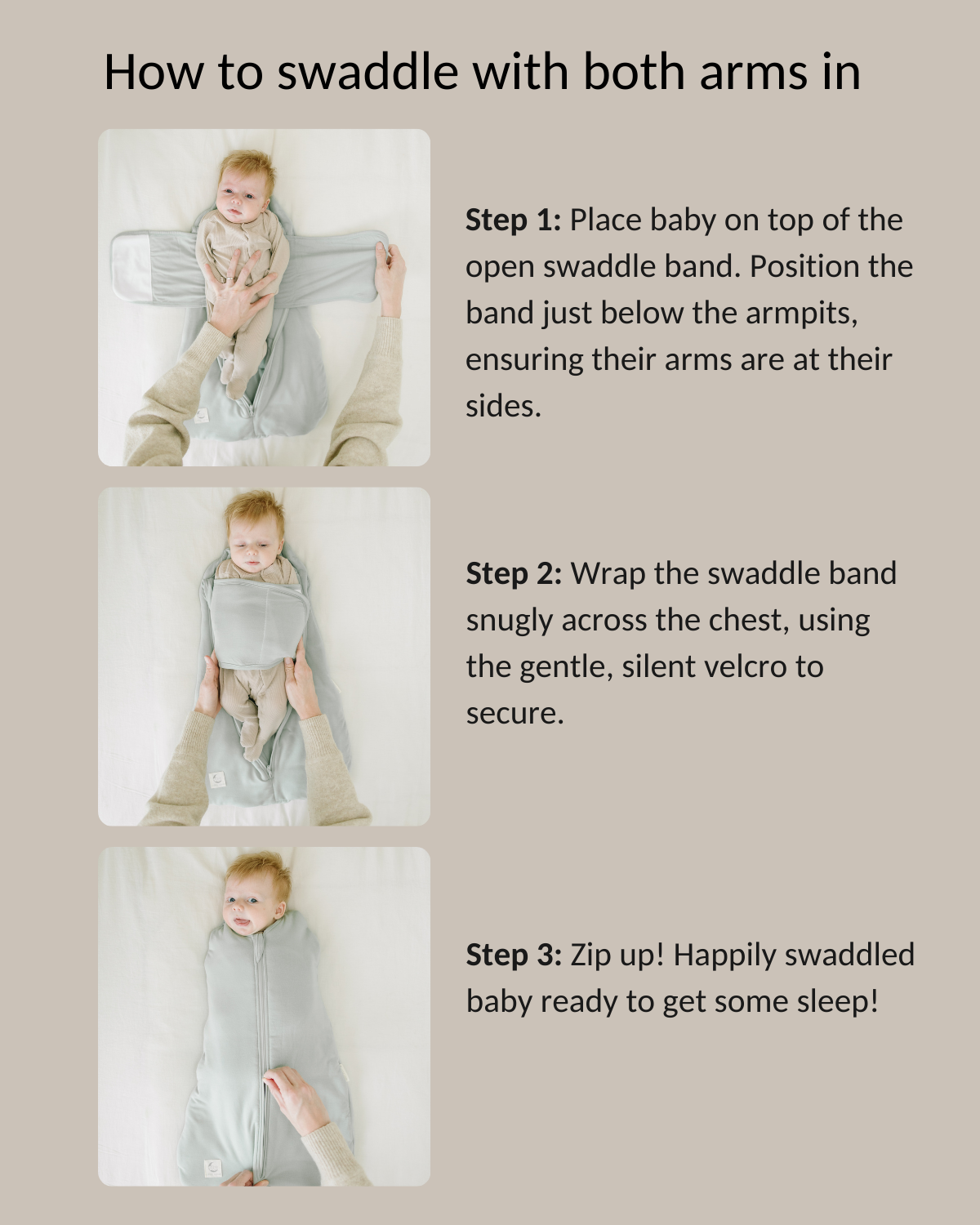 Bamboo Swaddle Sleeping Bag for Babies (0-6 Months)